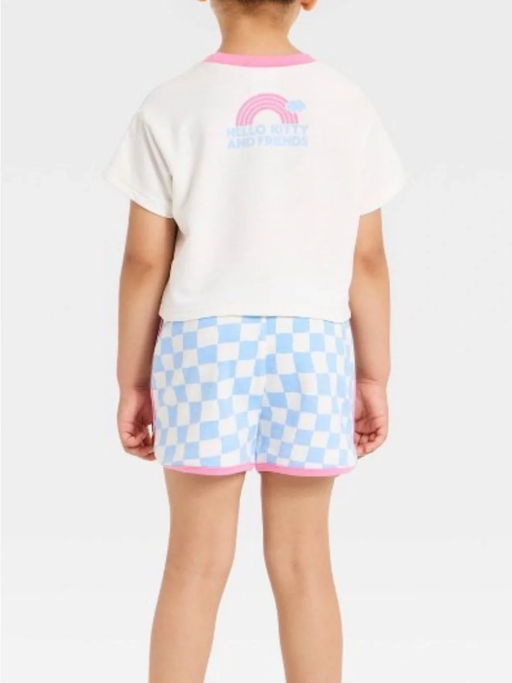 Outfit Hello Kitty White, Blue & Pink Short Sleeve Set